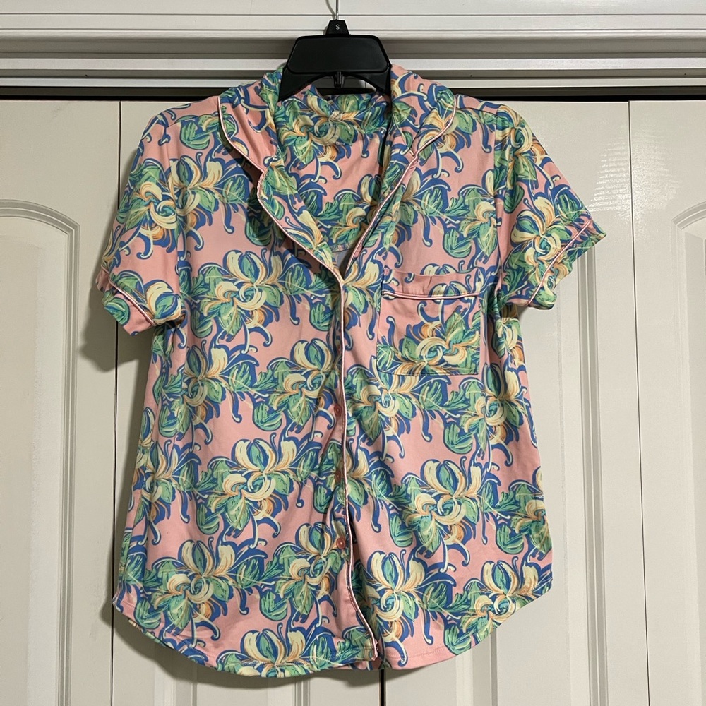 Lauren James Pajama Shirt, size M or 8-10